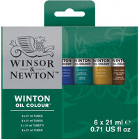 Winsor & Newton - Winton Oil Colour 6x21ml Tube Set