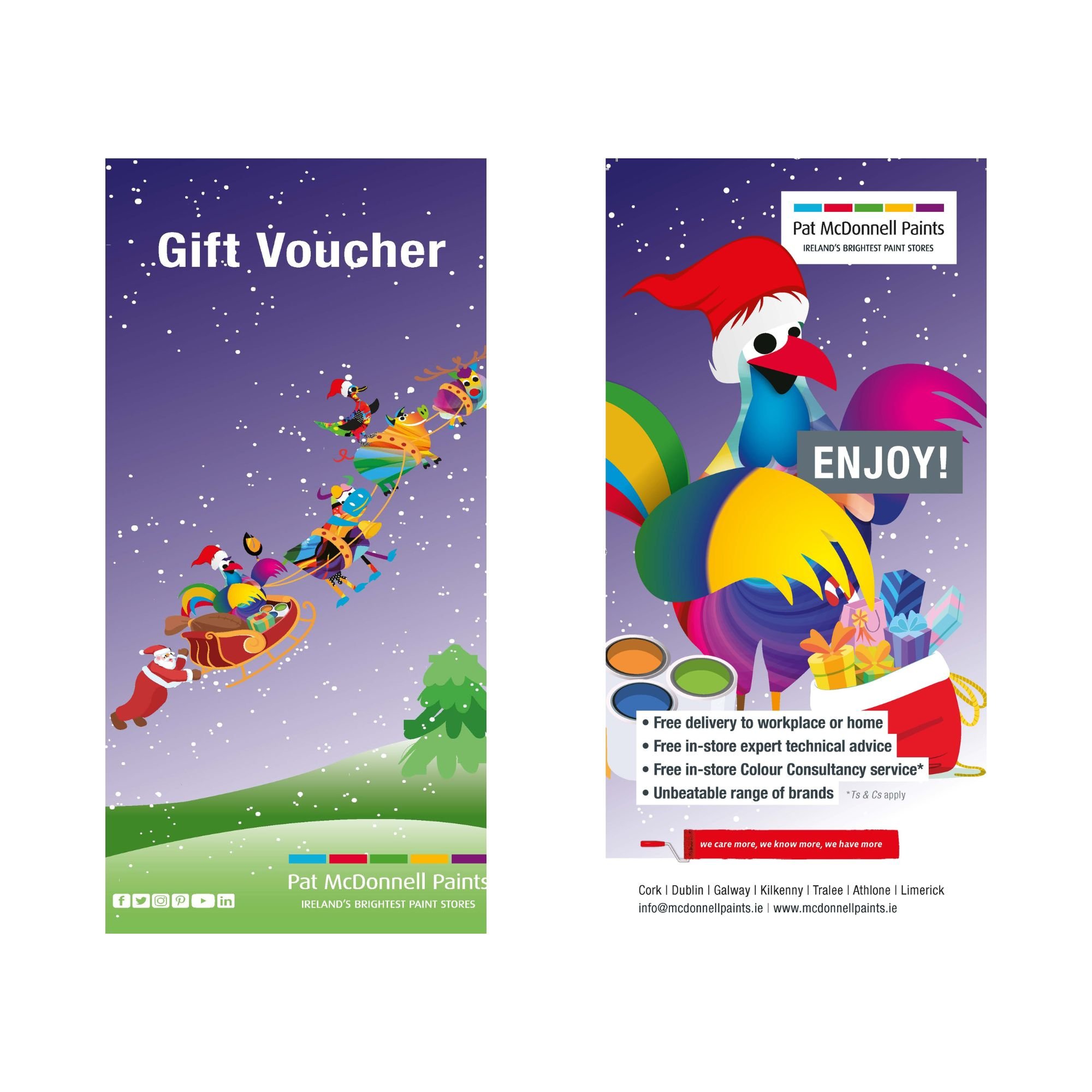 Pat McDonnell Paints Gift Voucher Front and Back