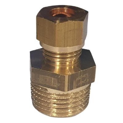 Klemkoppelstuk ISO228 1/2M x 8