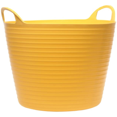 Faithfull Heavy-Duty Polyethylene Flex Tub 28 litres - Yellow