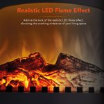 Warmlite Wingham 2kw Electric Double Door Fire Stove - Grey | WL46019G