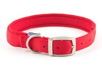 Ancol Viva Padded Nylon Buckle Collar - Red 24" x 1