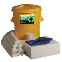 Ecospill 90L Oil Only Spill Kit, Circular PE Bin