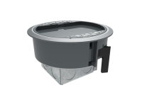 CMD Cleaners Hive - 127mm Raised Access Cleaners Hive c/w 13A Single Socket and back box - Lid to accept a carpet tile 6-8mm