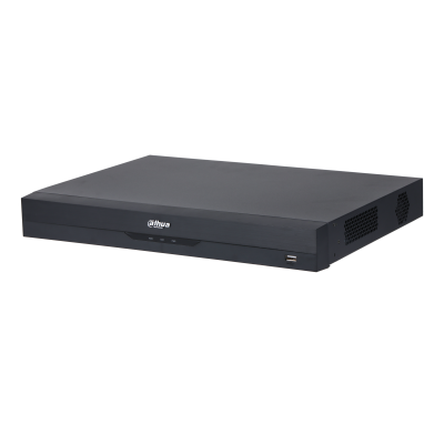 NVR5232-EI2 32 channel WizSense network video recorder front panel view 1U chassis
