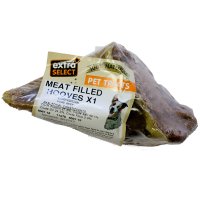 Extra Select SNPT40 Meat Filled Hooves Natural Dog Treats 12x1