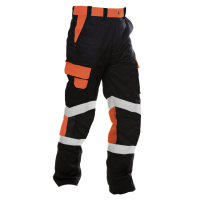 Hi-Vis Cargo Trousers, Ripstop, Sewn Tape