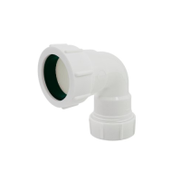 Davant Knuckle Bend White 40mm U/C Waste EW04W