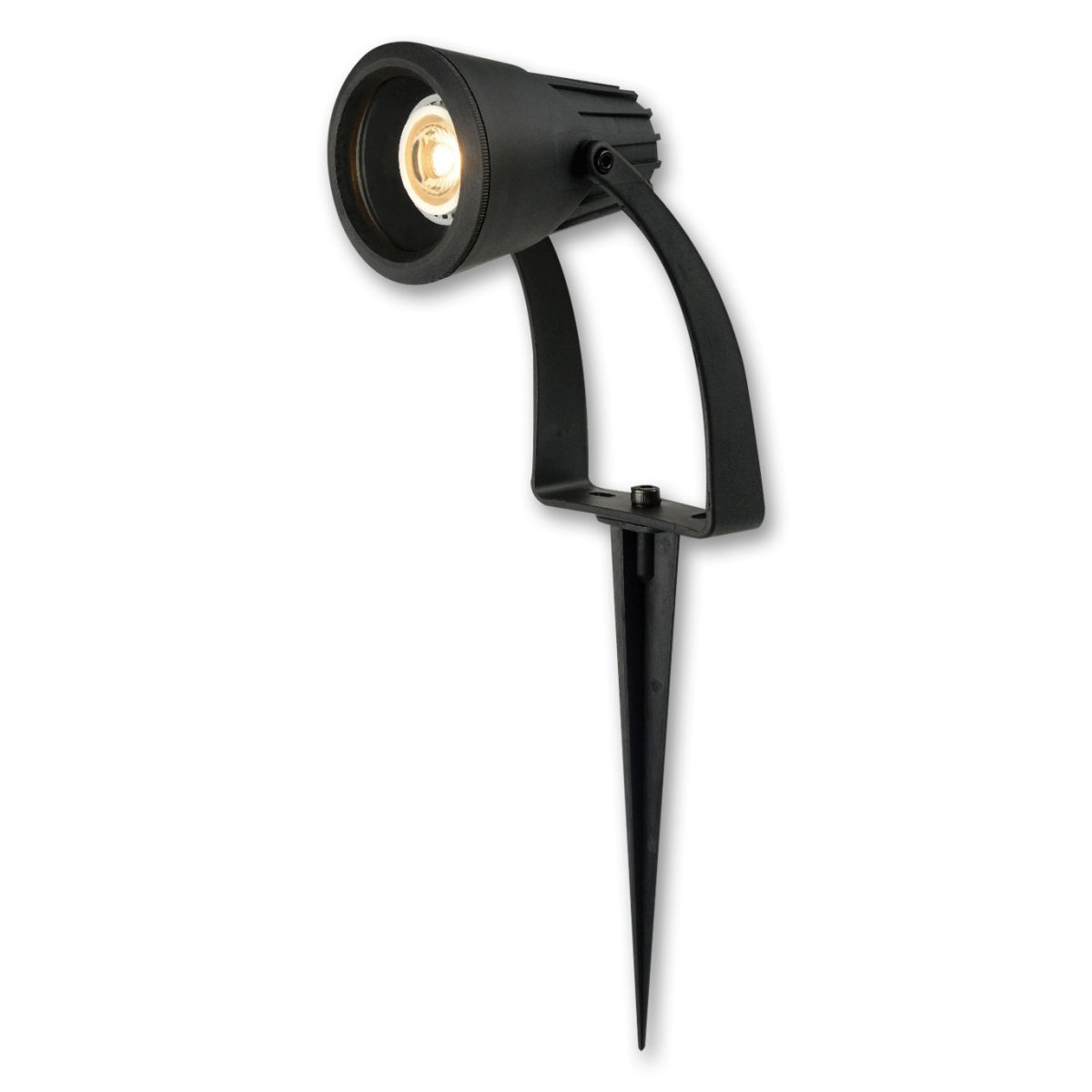 Source GU10 IP65 PVC Wall/Spike Light Black
