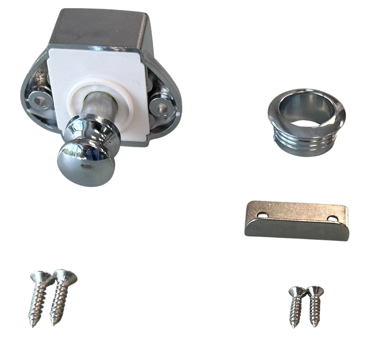 Chrome Mini Push Lock Kit