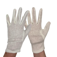Men’s Interlock White Fourchette Glove, 600 Pairs