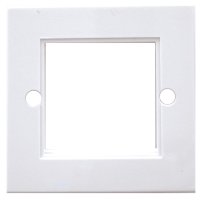 TRIAX 1 Gang Full Euro Module Grid Plate - White