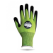 Traffi X-Dura Latex Microfoam Glove, Cut Level C, Green/Black, Pair