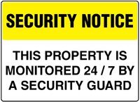 Security Notice Signs - Available in Sign Material - PVC, ACM, ADHESIVE