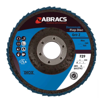 Abracs Pro Zirconium Flap Disc 4″, 115mm x 22mm x 60g, 25/Pack
