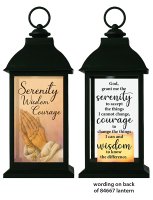 Lantern/Serenity Prayer/Led Candle  (84667)