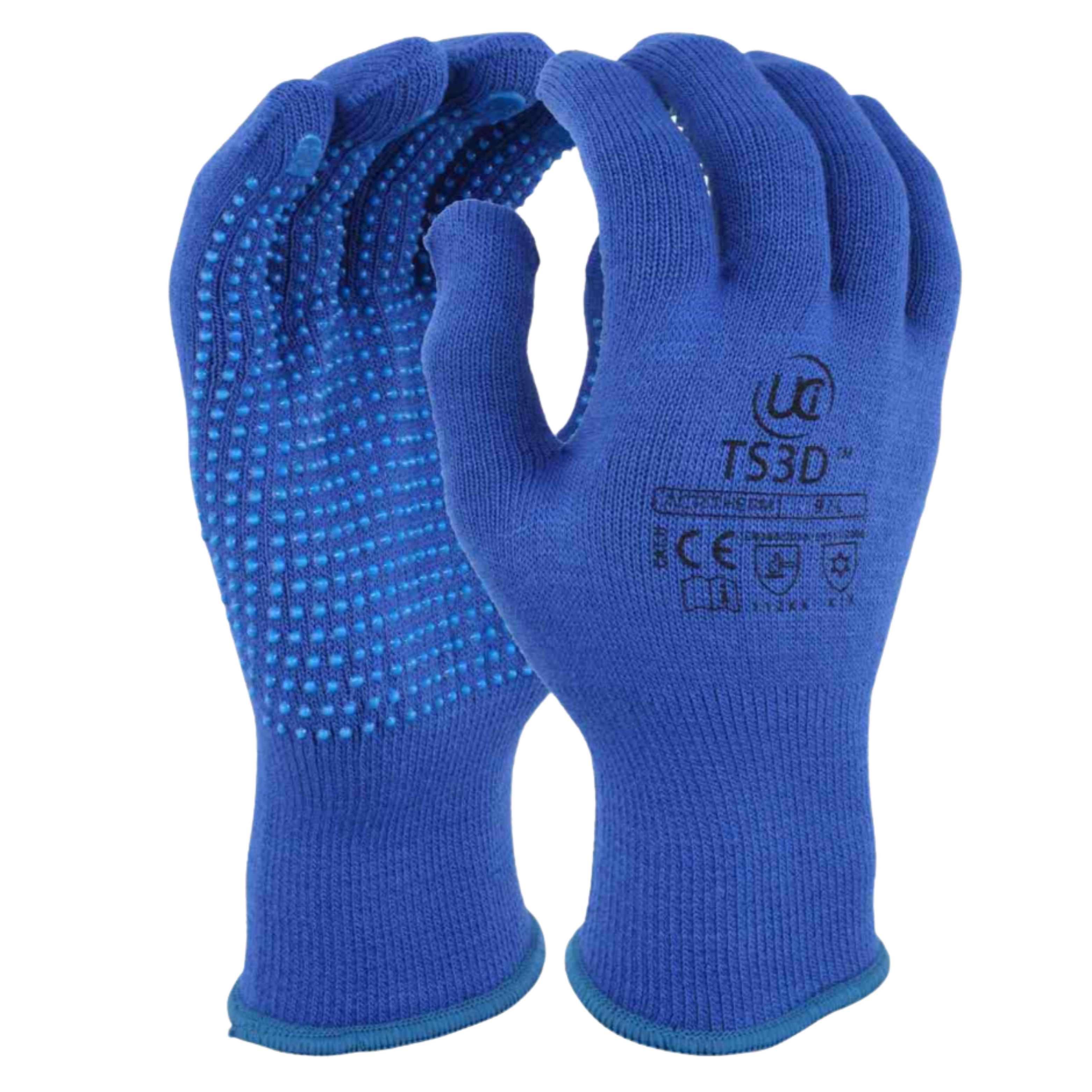 UCi Thermal Gloves With Dotted Palms, Navy