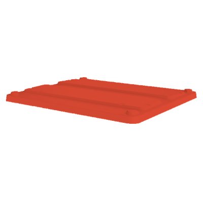 Box Pallet Lid - to fit 605ltr, HDPE, Red, 1200x1000mm