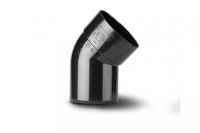 Solvent Soil 110mm 135 degree Offset Bend Black