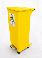 Fire Retardant Bin Small Yellow 20ltr 