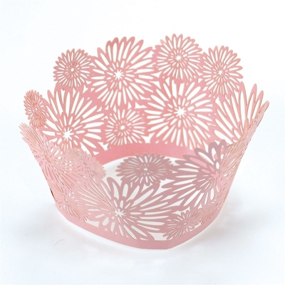 2258 CUPCAKE WRAP-DAHLIA-PINK-12PCE-52mm