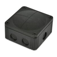 BLACK WISKA BOX 85MM X 85MM X 51MM