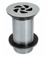 Tucker French 1 1/4" Flush Grated U/S Waste (89mm Tail) Chrome