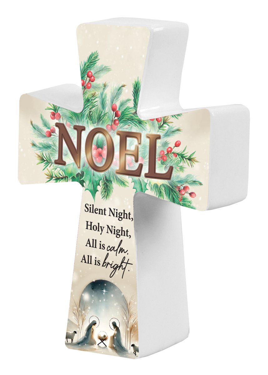 Porcelain Message Cross/Nativity  (89094)