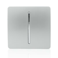 TRENDI 1 GANG INTERMEDIATE SWITCH SILVER