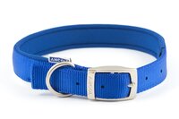 Ancol Viva Padded Nylon Buckle Collar Blue XL 50-59cm Size 7 x 1