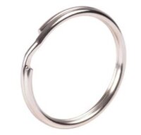 Split Ring Nickel 30mm Pk 4