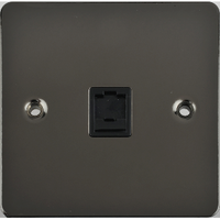 Telephone Ultimate RJ11 Telephone Socket Black Nickel
