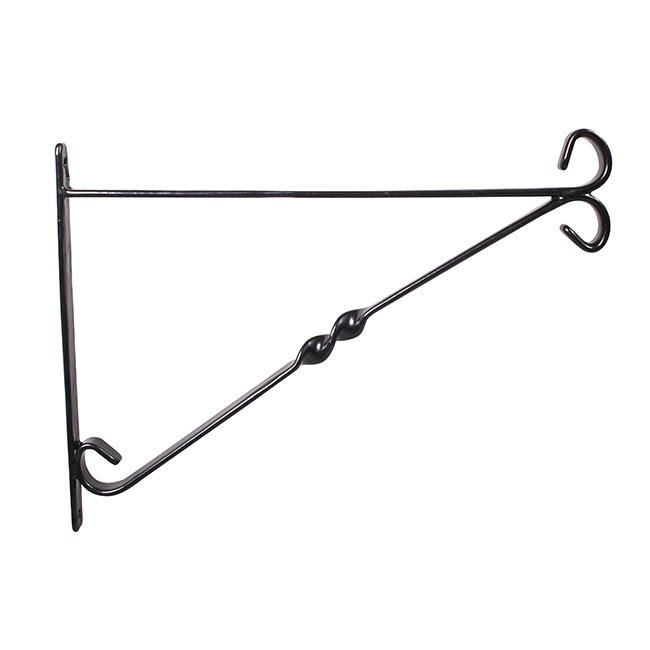10'' Hanging Basket Brackets Black Wilsons Import, distribution and
