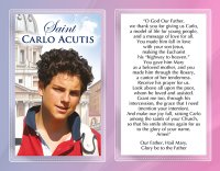 Verse Leaflet/Plastic Wallet/Carlo Acutis   (7135/312 CARLO)