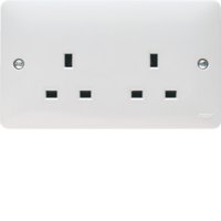 SOLLYSTA UNSWITCHED SOCKET 2 GANG  13A