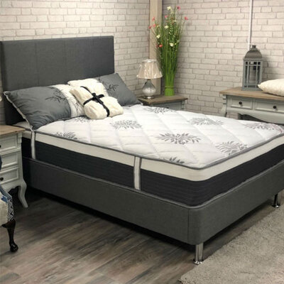 Rimini 4ft Divan Base Flat Pack with Chrome Legs