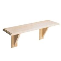 2 FT STRAIGHT PINE SHELF 600 MM