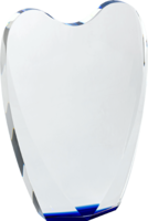 18cm Crystal Award with Blue (Satin Box)