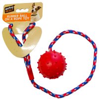 Extra Select Rubber Ball on Rope 1x6