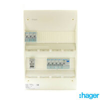 HAGER 7WAY 3ROW CW DOOR+BACKPLT