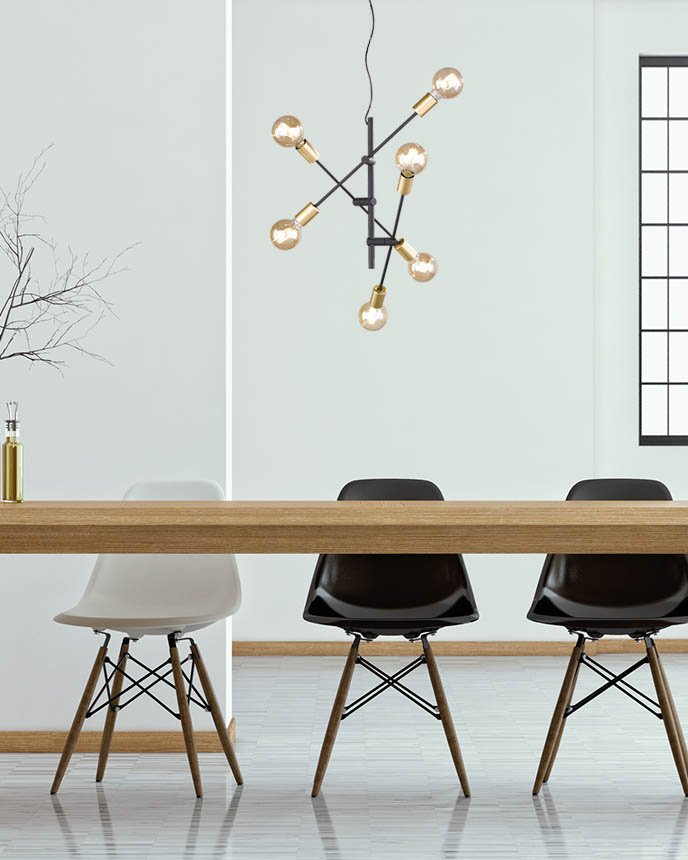 Trio Cross 6 Ceiling Light 606700632