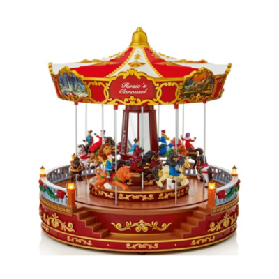 LED Musical Carousel w/ Horses - 35cm