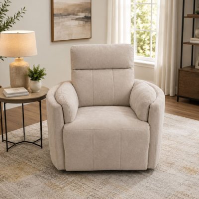 Bruno Recliner Armchair - Beige