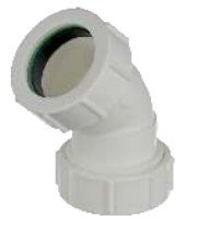 Waste Compression Bend 45deg 40mm EPU1123