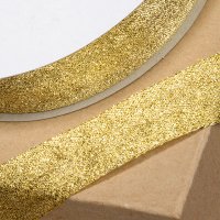 Lurex Ribbon Metallic Gold - 25mm x 25m