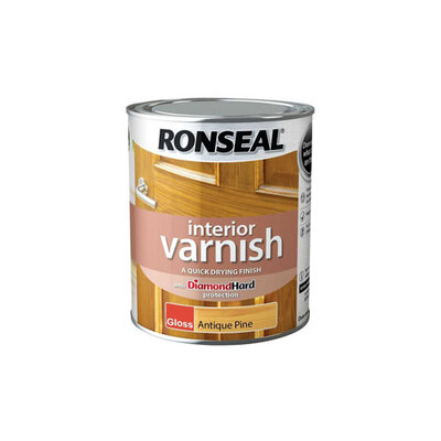 Ronseal Interior Varnish Satin 750ml Antique Pine