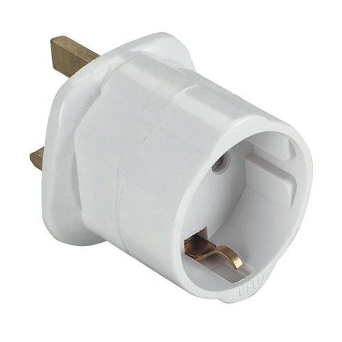 13A European Plug Adaptor - White | 978652 1