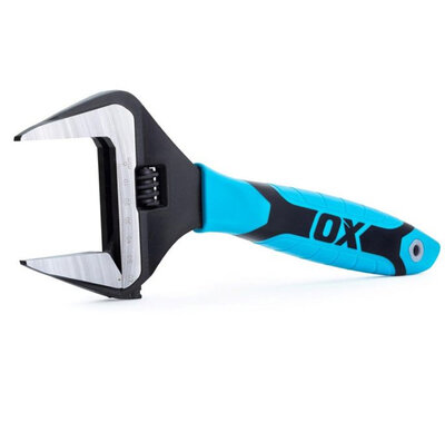 OX Pro Adjustable Wrench Extra Wide Jaw 12in
