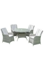 Verona 4 Seater Round Cushioned Set