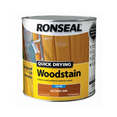 Ronseal Quick Dry Woodstain - Natural Oak 750ml